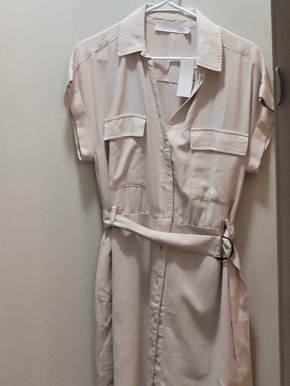 Kittenish Cream Button-Up Shirt